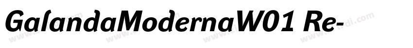 GalandaModernaW01 Re字体转换